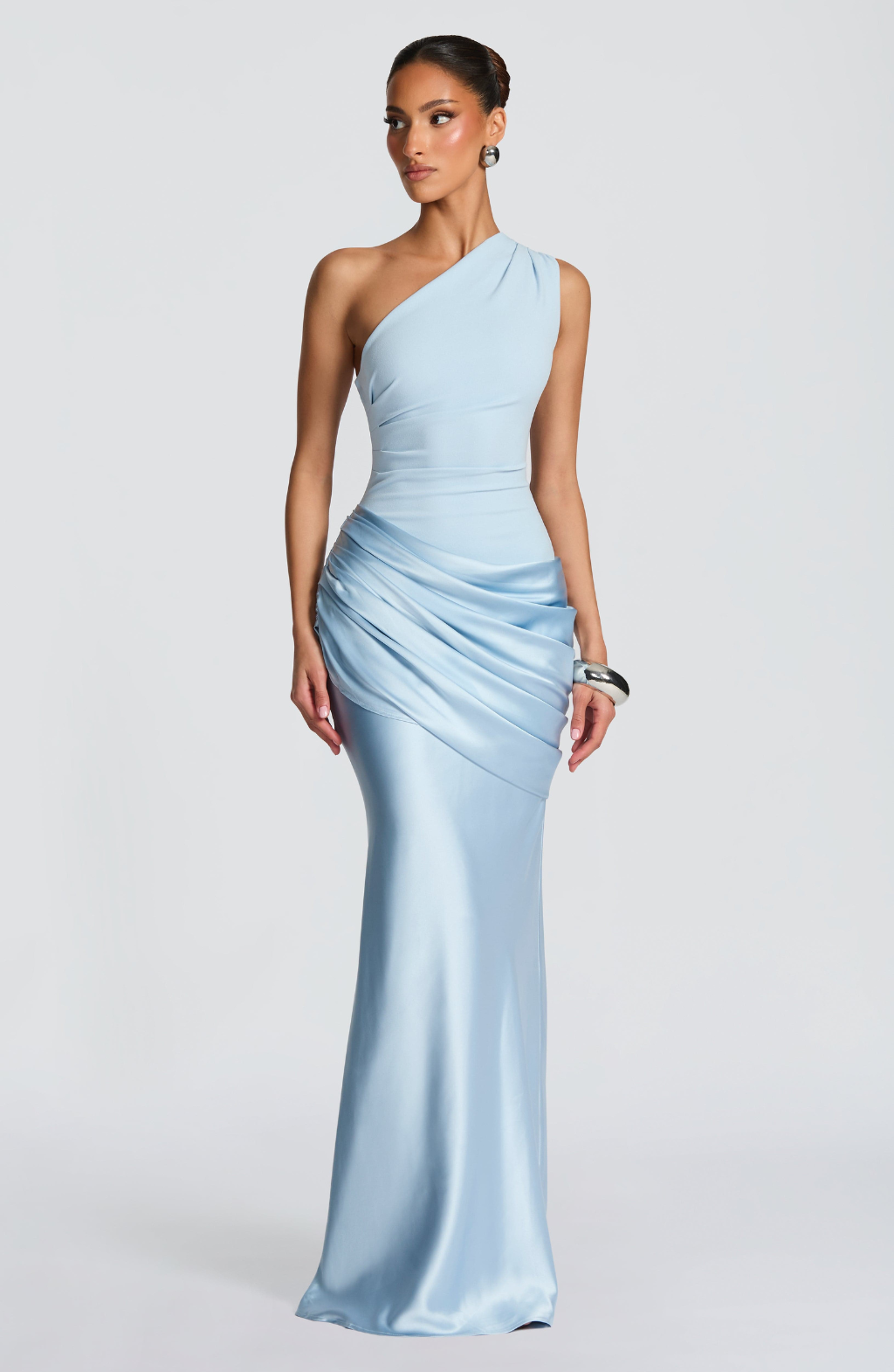 Serafina • Vestido Maxi de Un Solo Hombro Esculpido