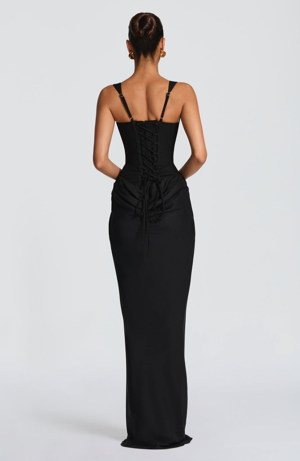 Valentina • Vestido Maxi Esculpido en Reloj de Arena