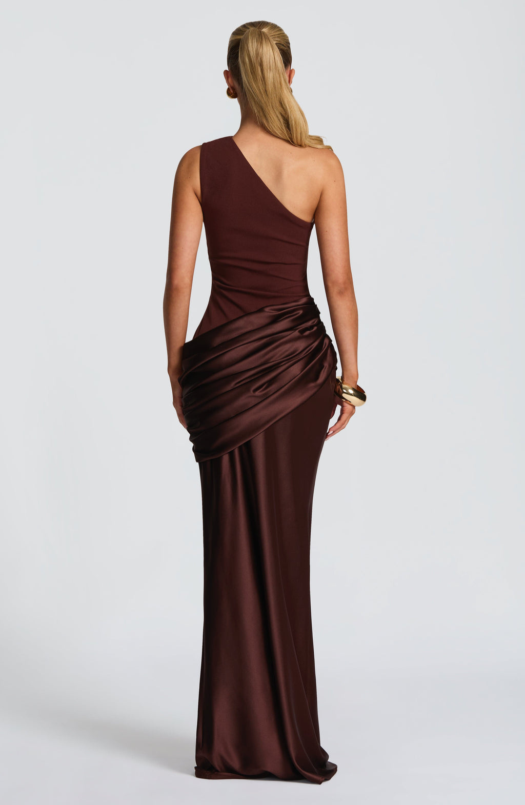 Serafina • Vestido Maxi de Un Solo Hombro Esculpido