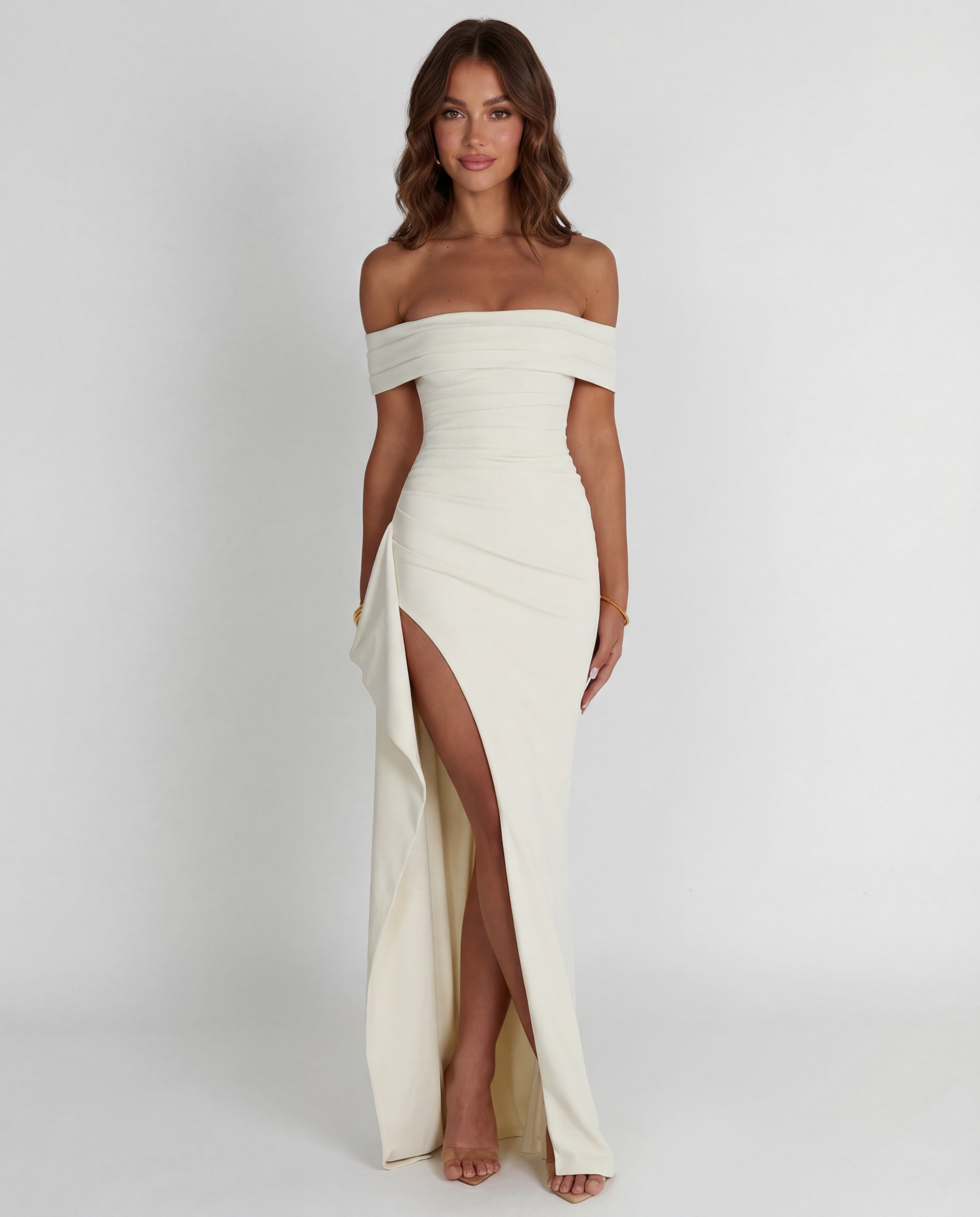 Paloma • Maxi Off-Shoulder Ajustado