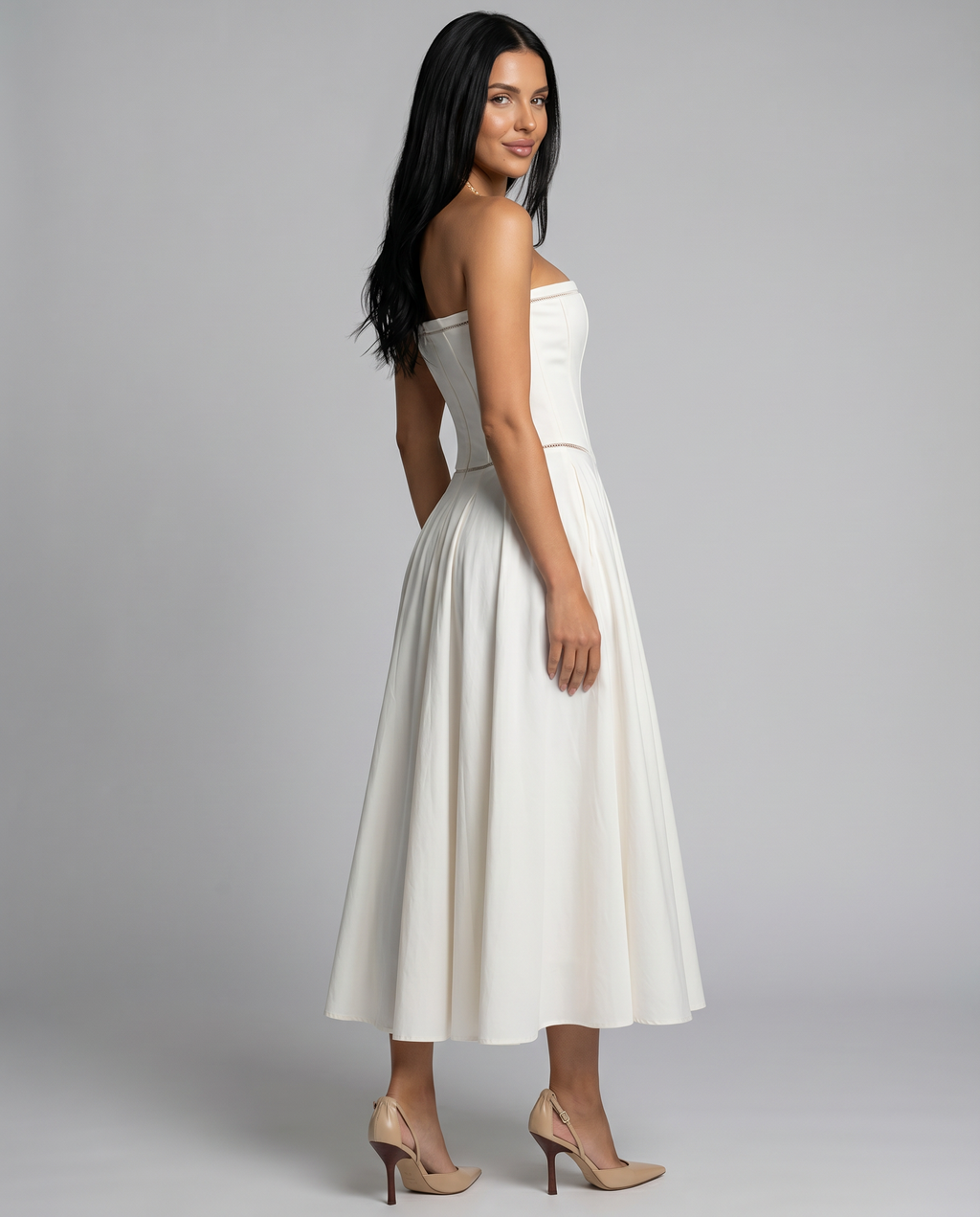 Deanne • Vestido Maxi Sin Mangas con Cuerpo de Corsé