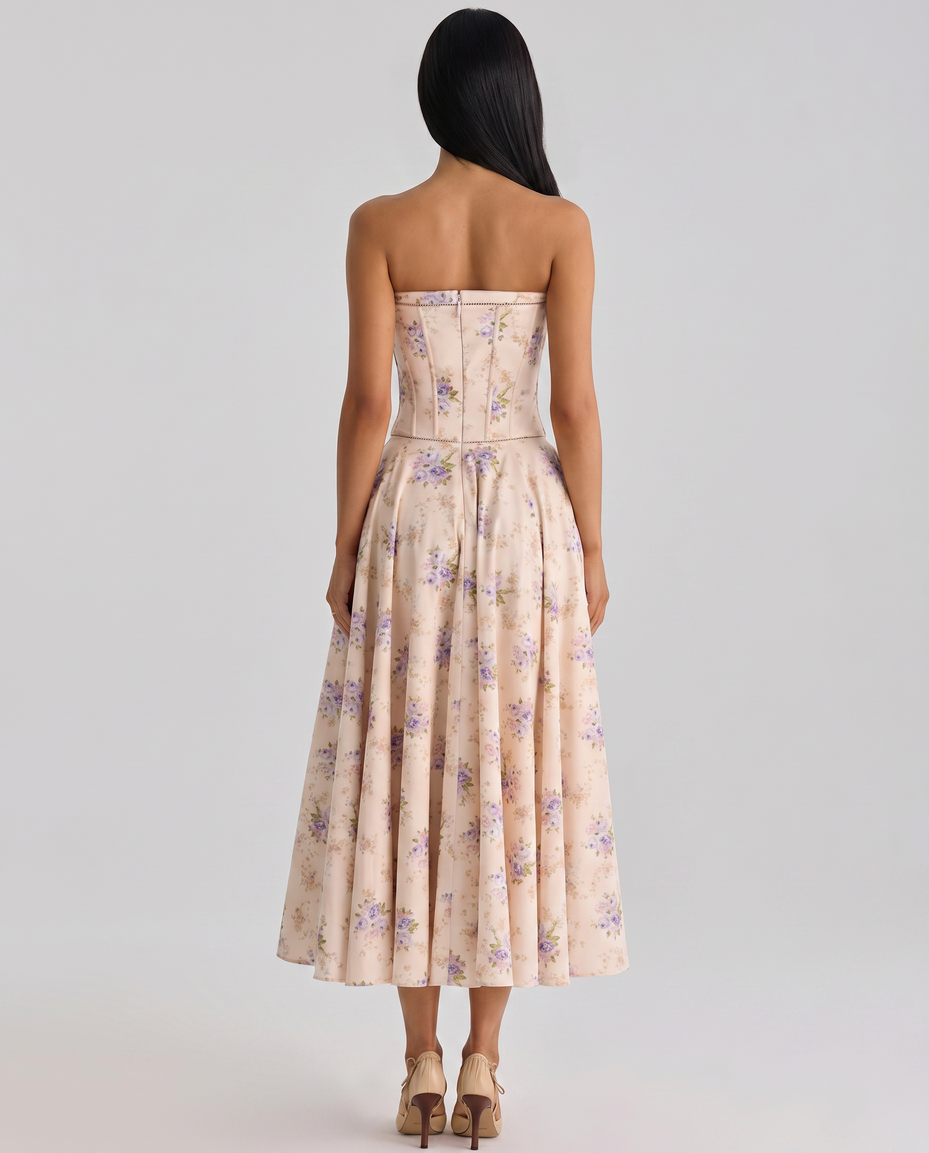 Deanne • Vestido Maxi Sin Mangas con Cuerpo de Corsé