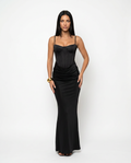 Perla • Vestido Maxi con Corsé Drapado