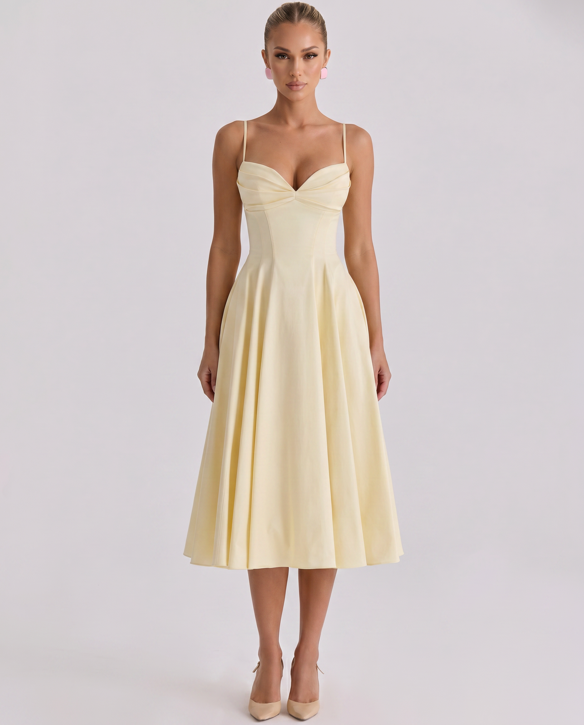 Maisie • Midi Plisado con Tirantes Ajustables
