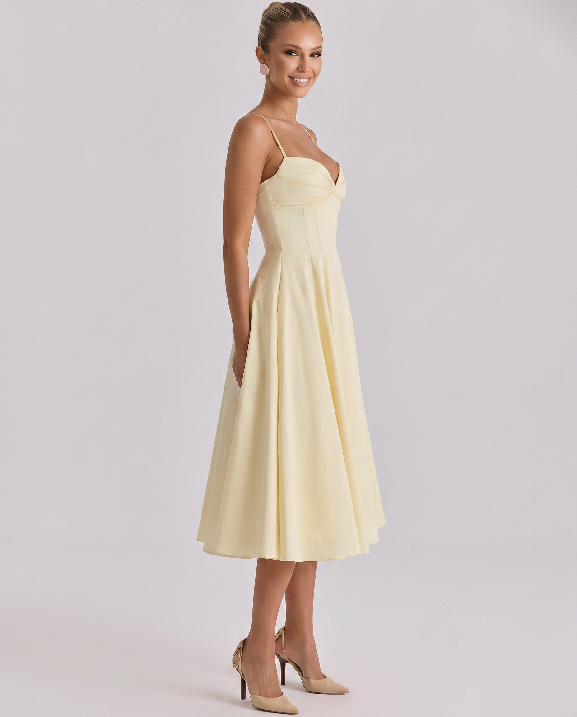 Maisie • Midi Plisado con Tirantes Ajustables