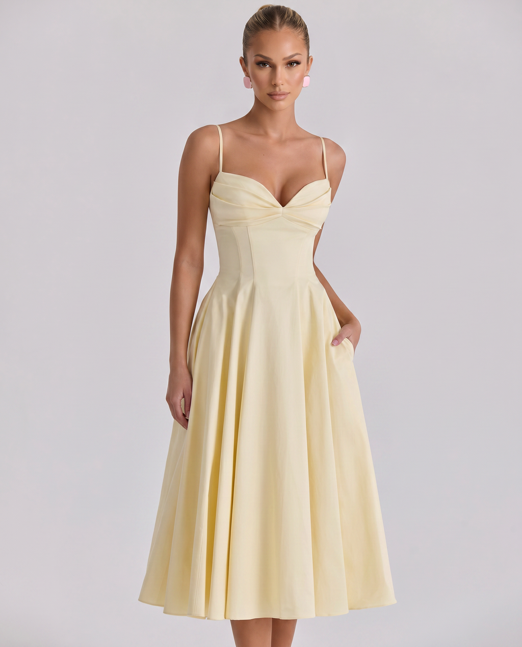 Maisie • Midi Plisado con Tirantes Ajustables