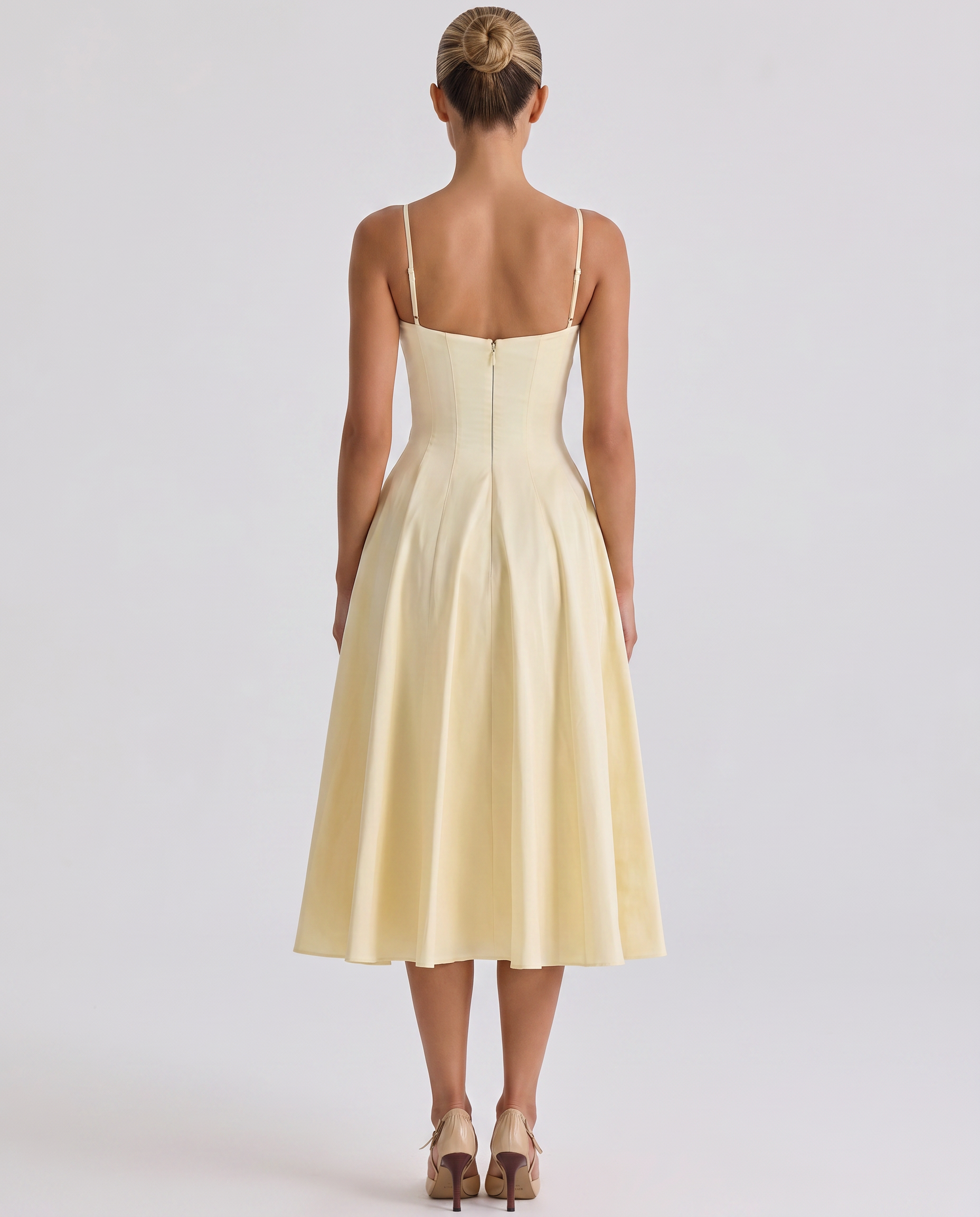 Maisie • Midi Plisado con Tirantes Ajustables