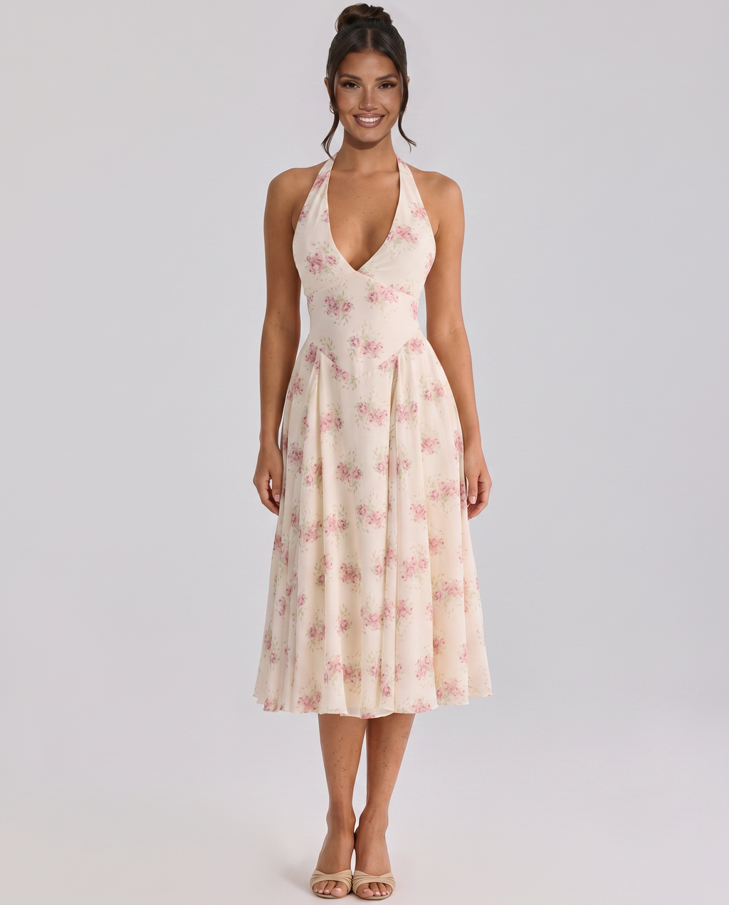 Annika • Midi Halter Espalda Descubierta