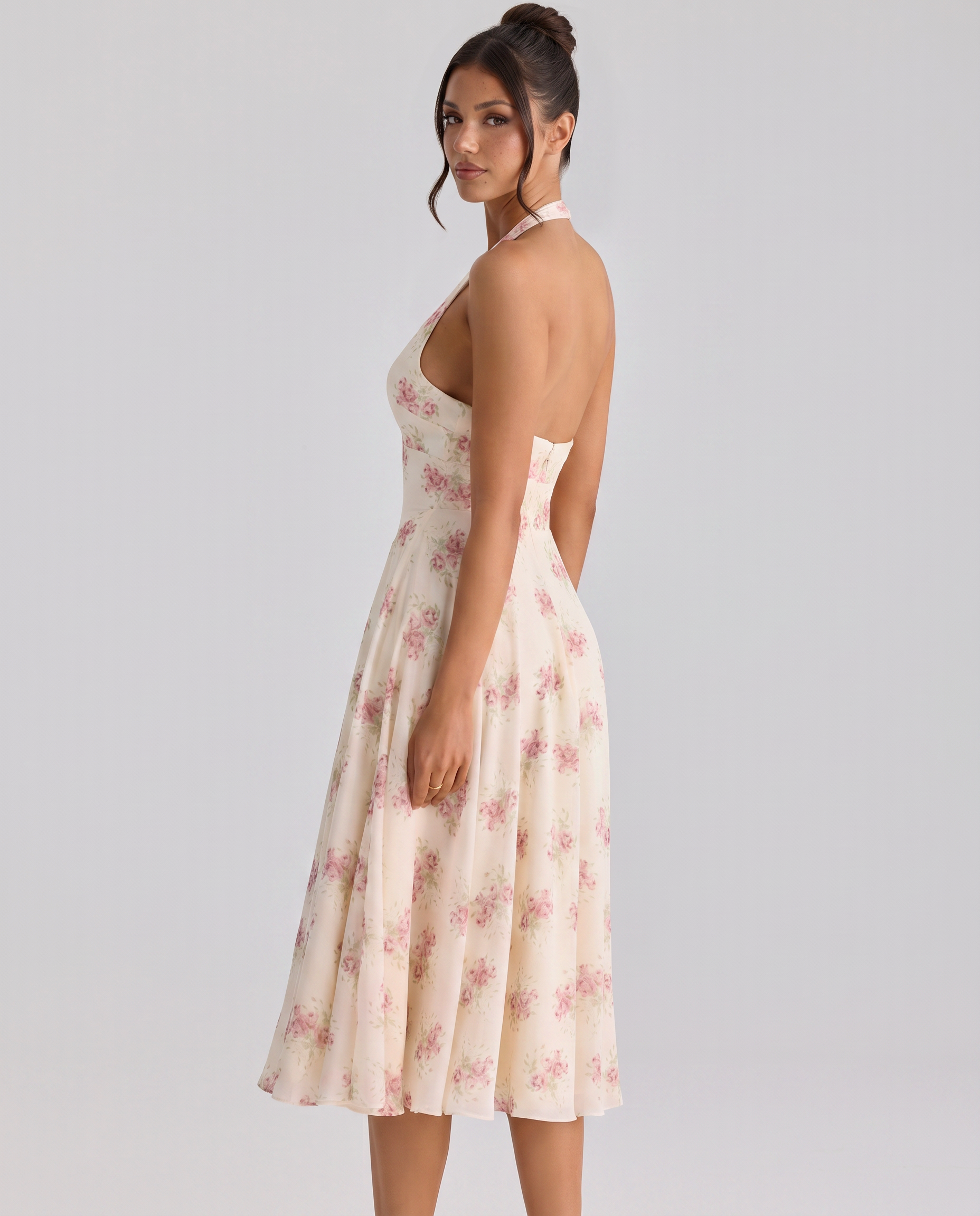 Annika • Midi Halter Espalda Descubierta