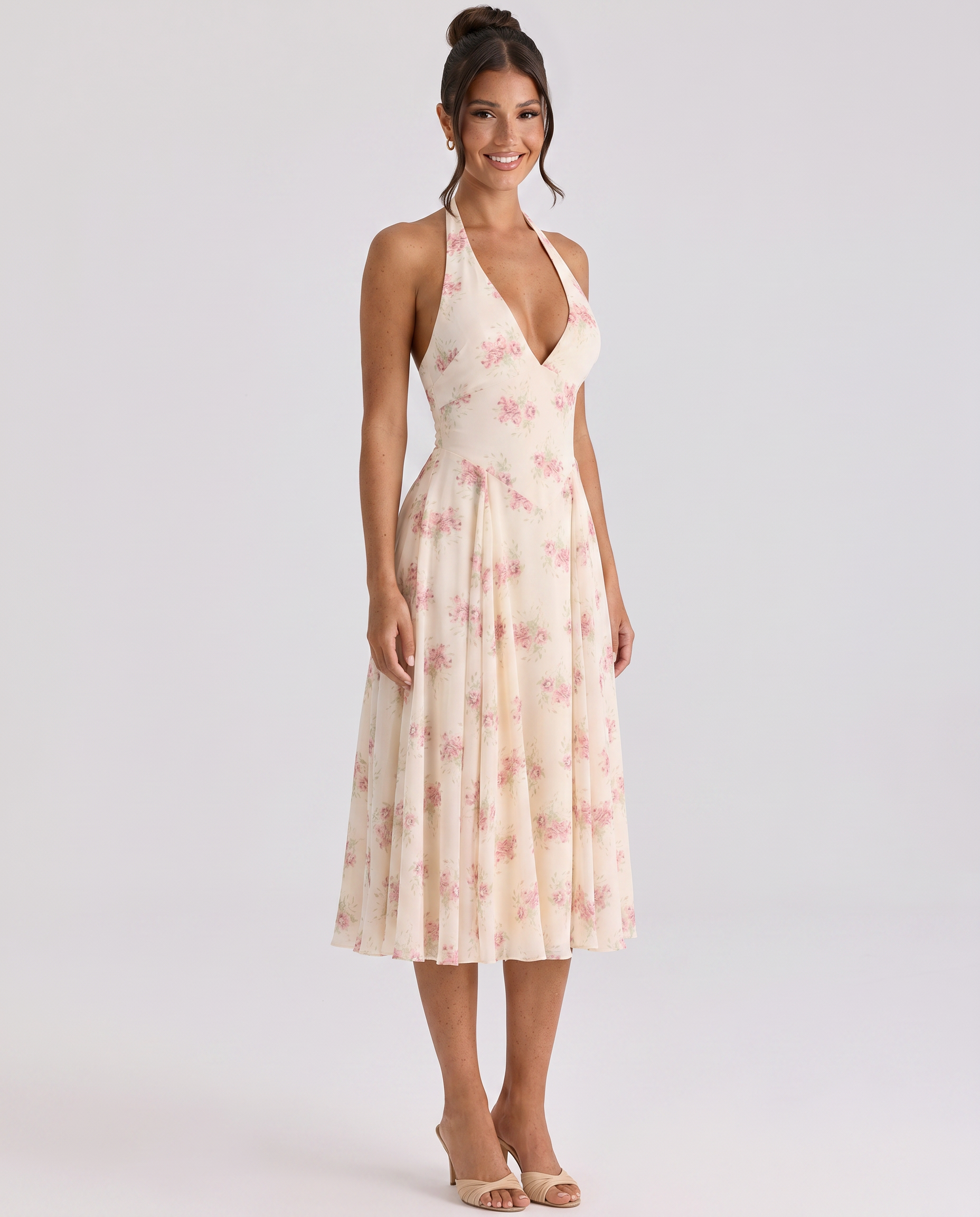 Annika • Midi Halter Espalda Descubierta