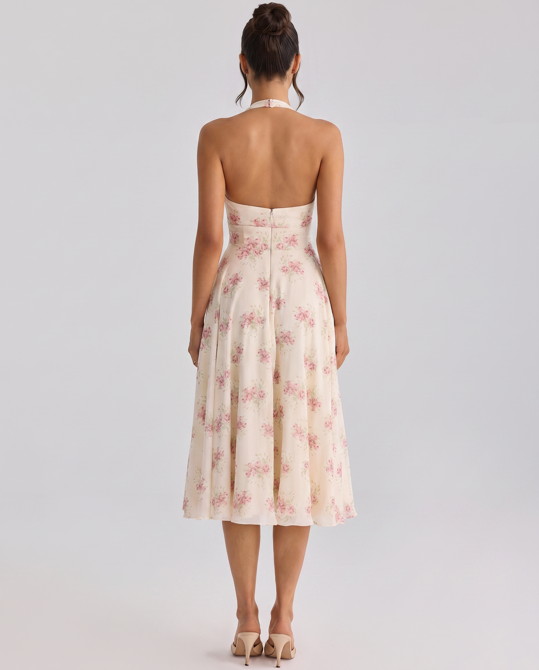 Annika • Midi Halter Espalda Descubierta