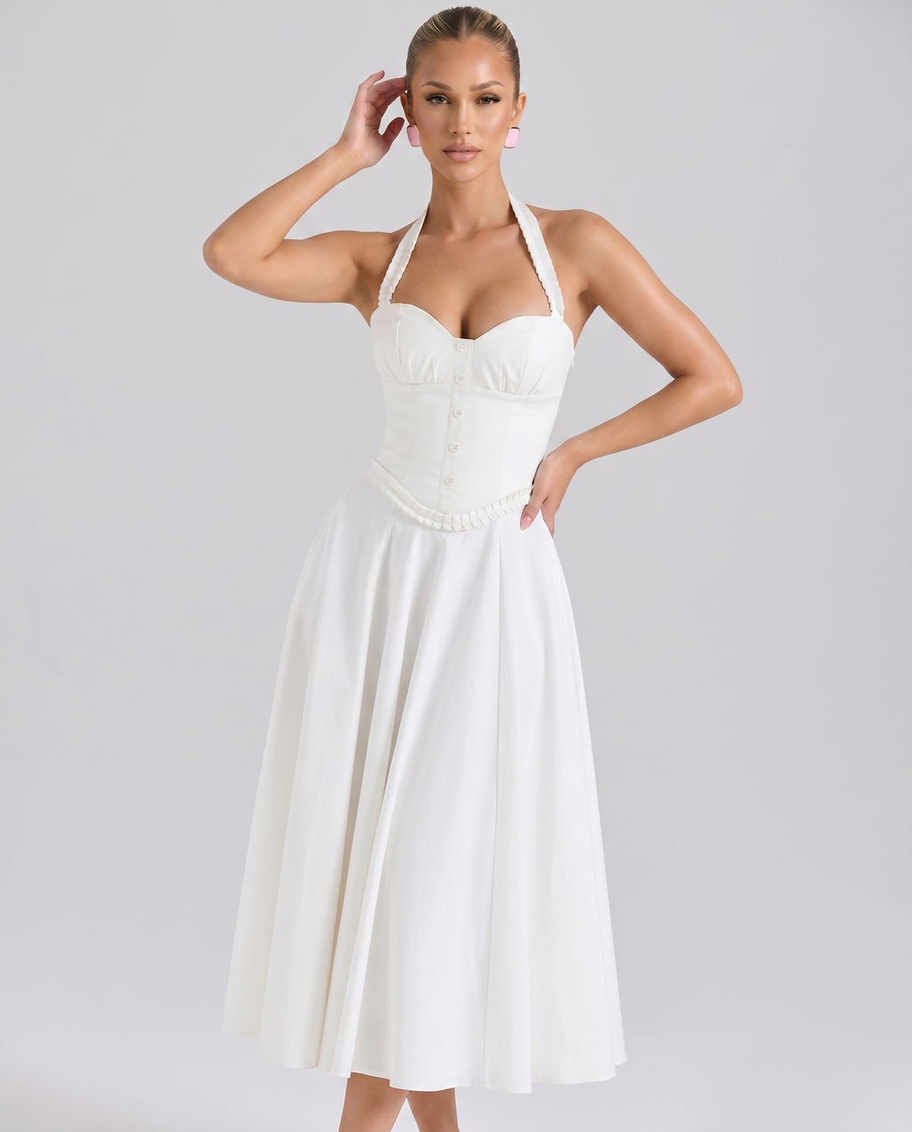 Amelia • Midi Halter con Corsé