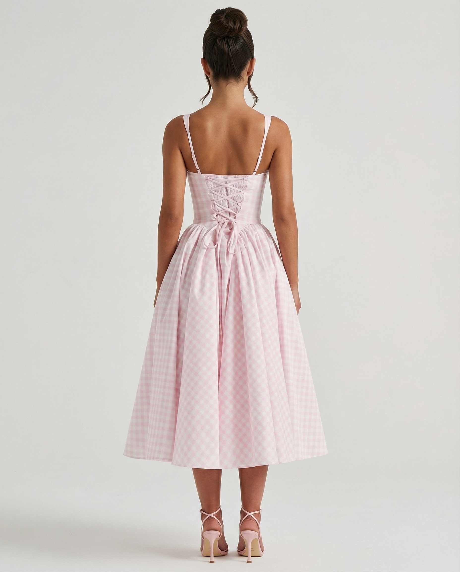 Francesca • Midi Gingham con Corsé