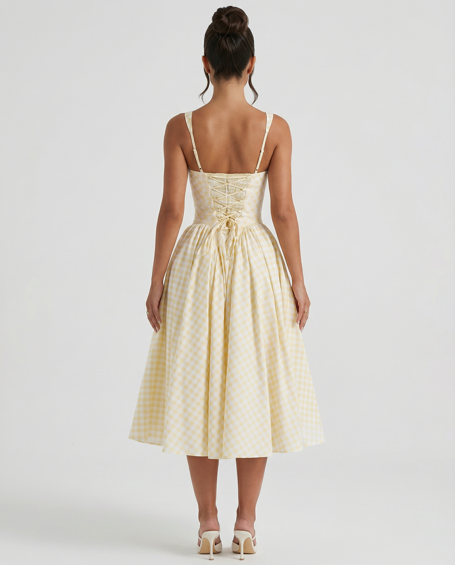 Francesca • Midi Gingham con Corsé
