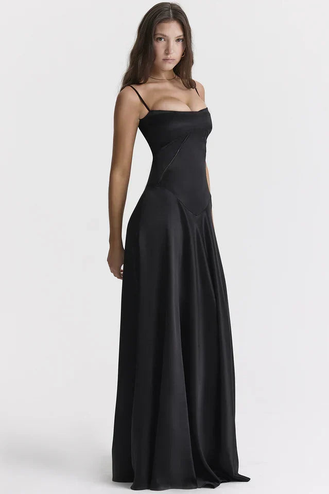 Cara • Vestido Maxi con Espalda Lazada