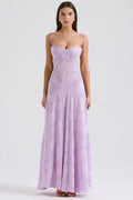 Gail • Maxi Floral con Espalda de Cordones