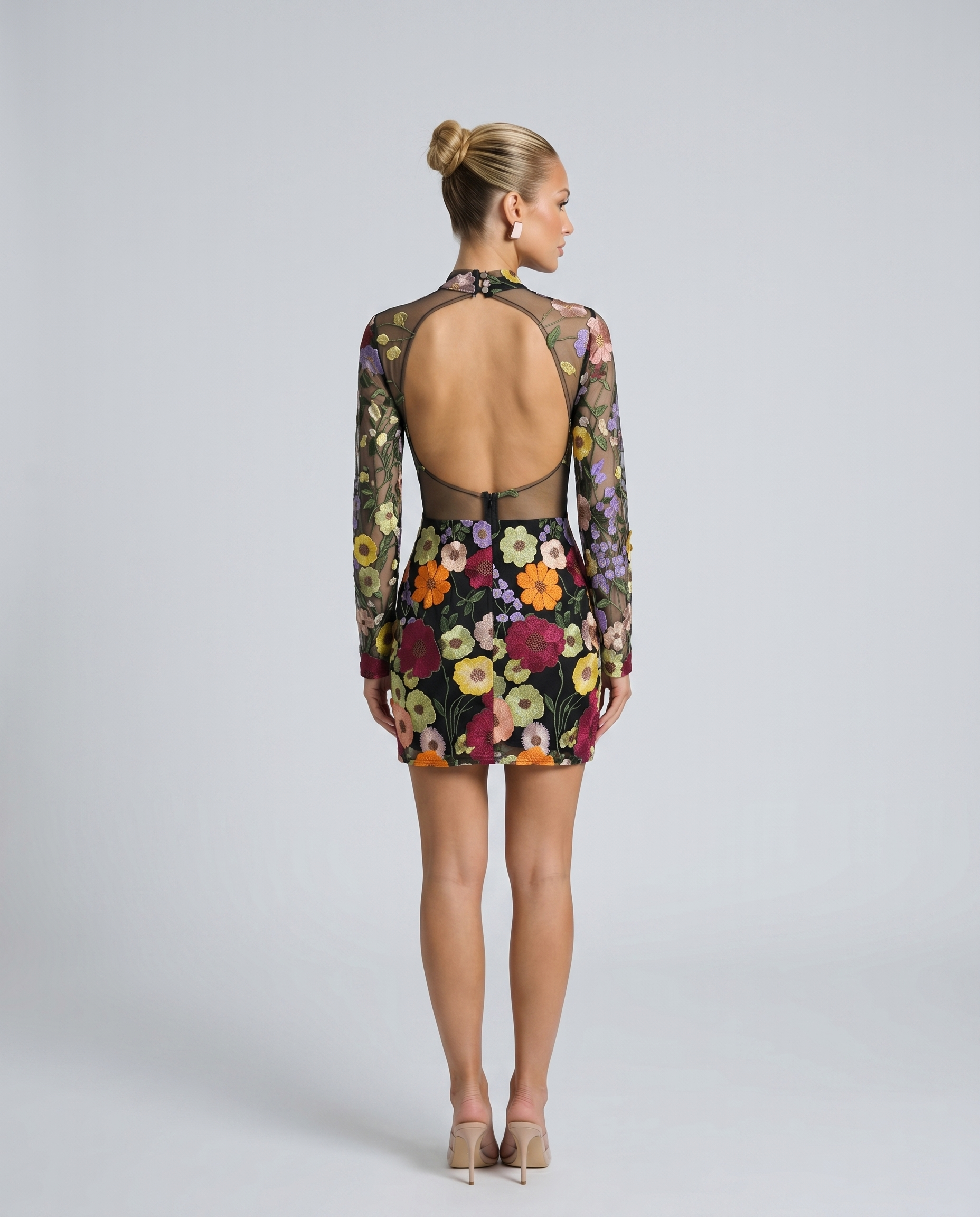 Anne • Mini Bordado Floral Transparente
