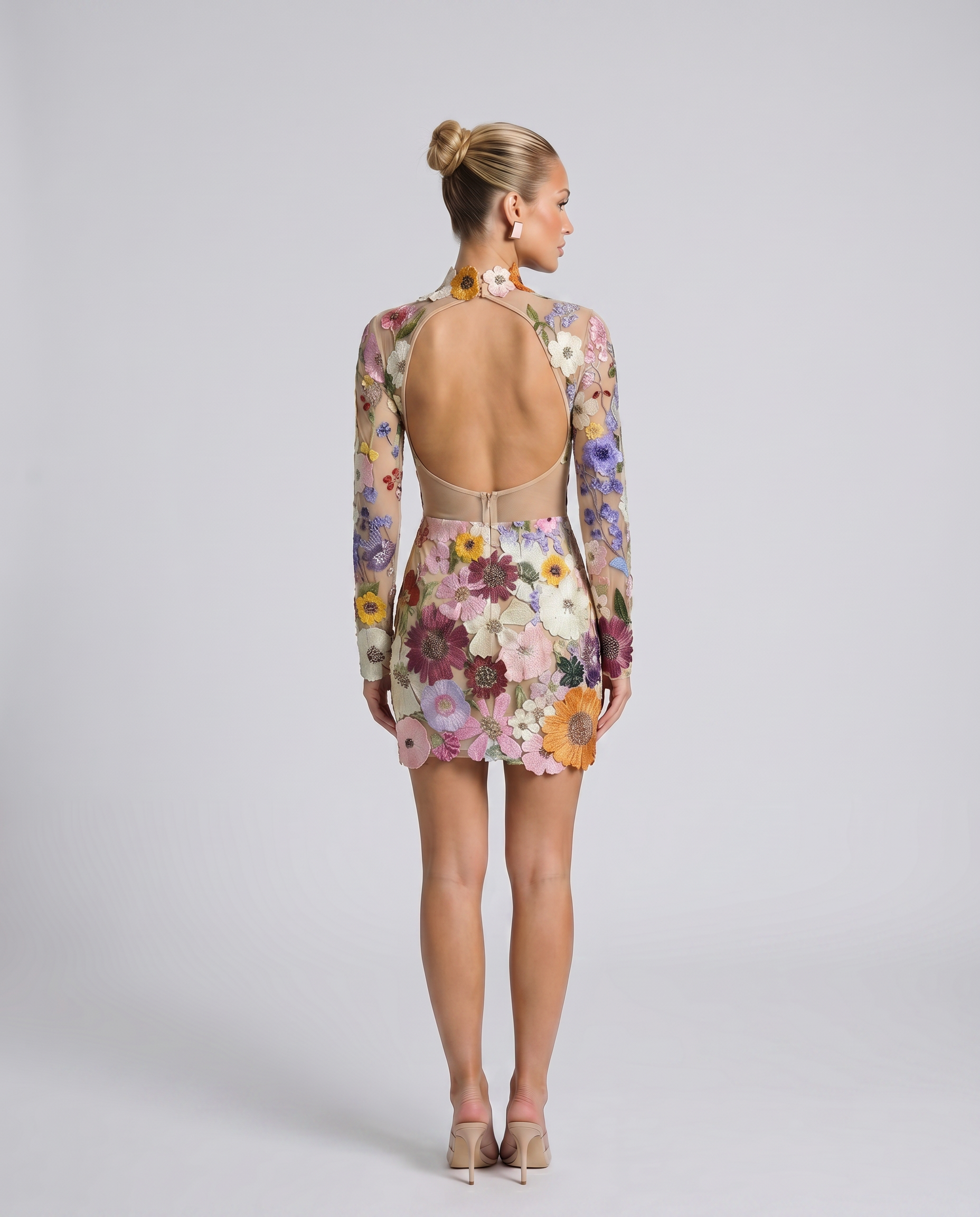 Anne • Mini Bordado Floral Transparente