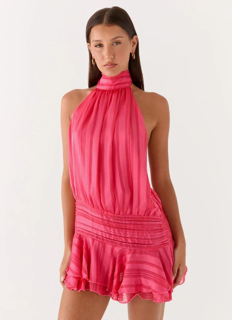 Alba • Vestido Mini de Chiffon