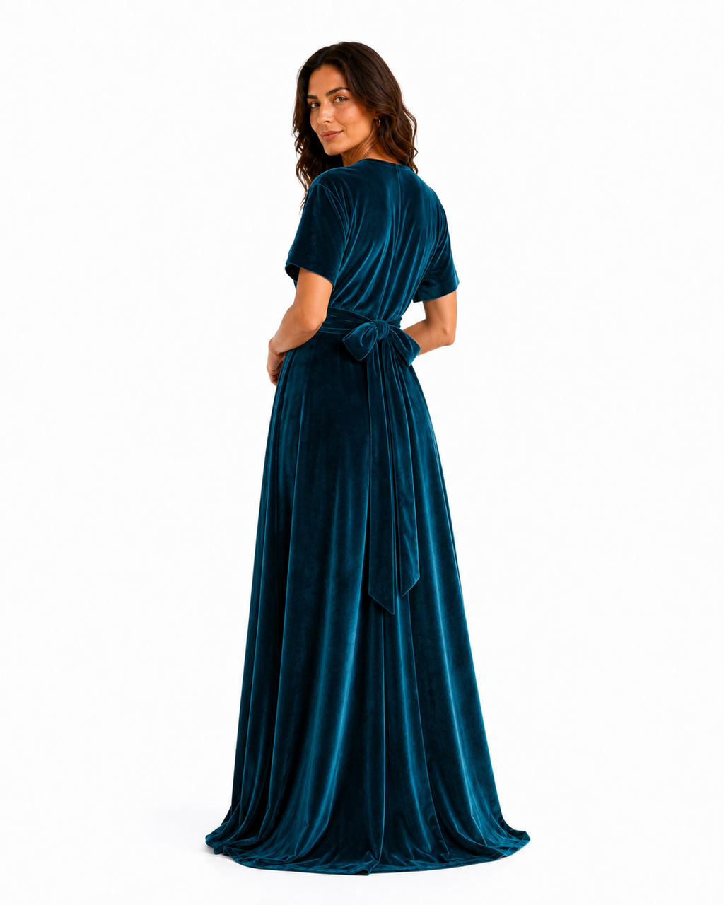 Aurora · Vestido Maxi Convertible de Terciopelo