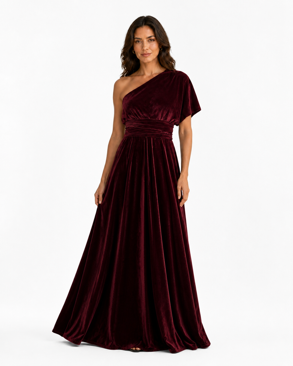 Aurora · Vestido Maxi Convertible de Terciopelo