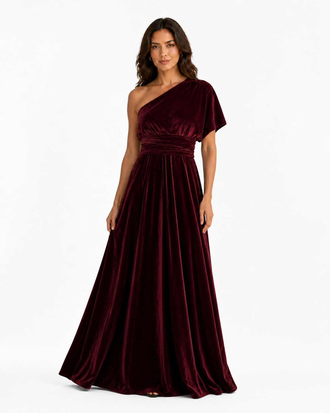 Aurora · Vestido Maxi Convertible de Terciopelo