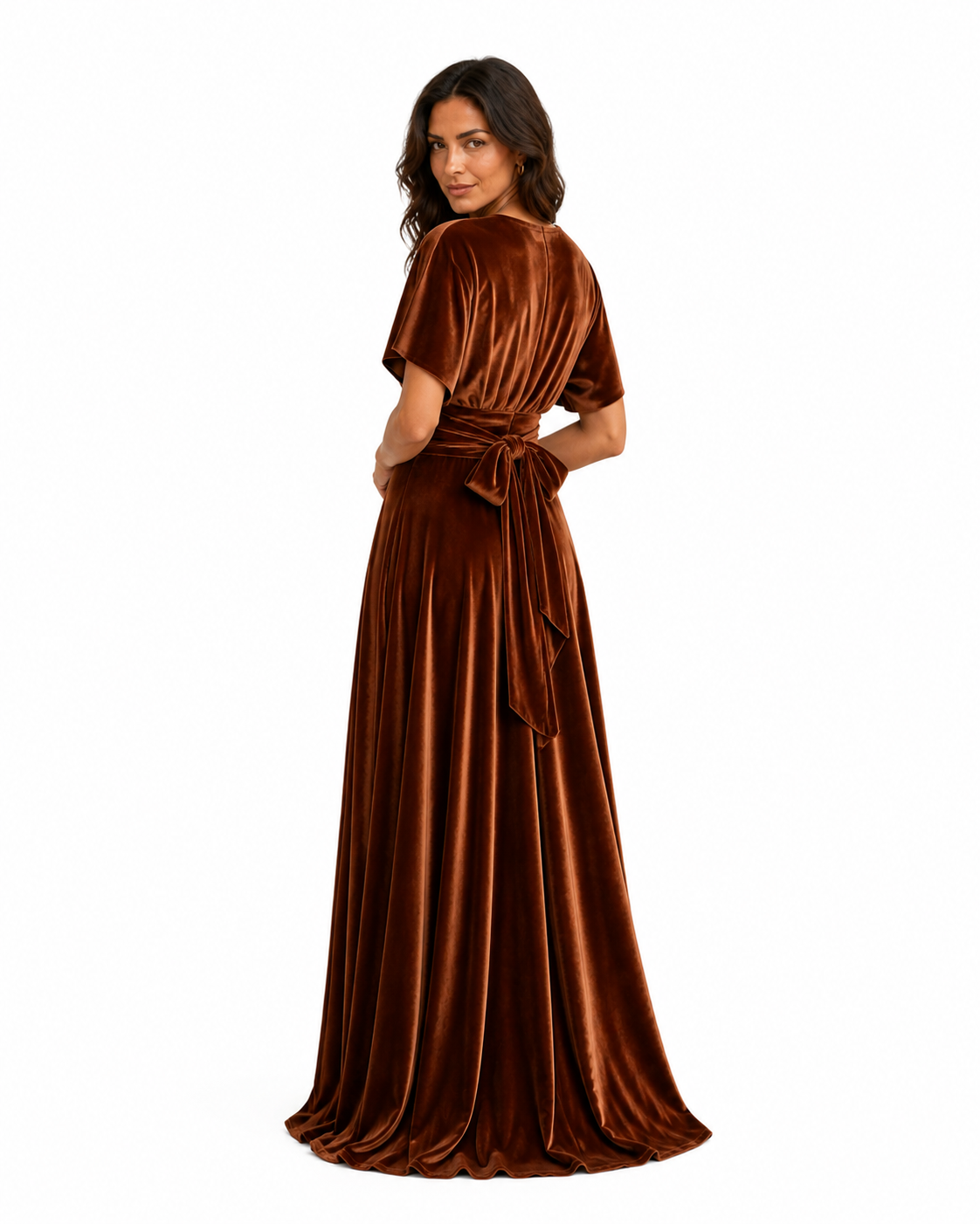 Aurora · Vestido Maxi Convertible de Terciopelo