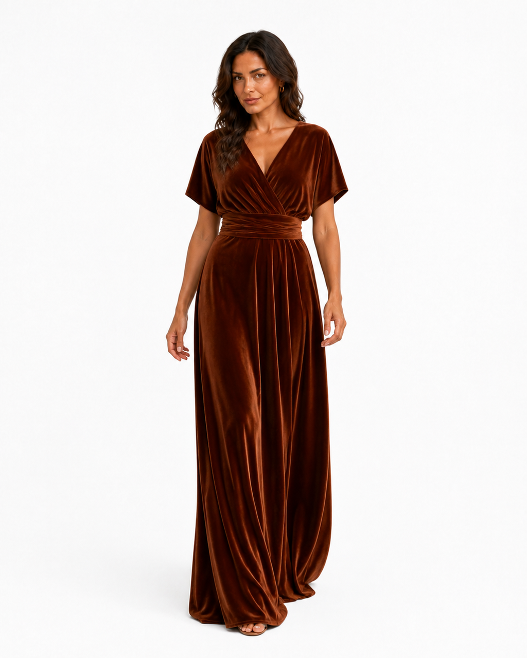 Aurora · Vestido Maxi Convertible de Terciopelo