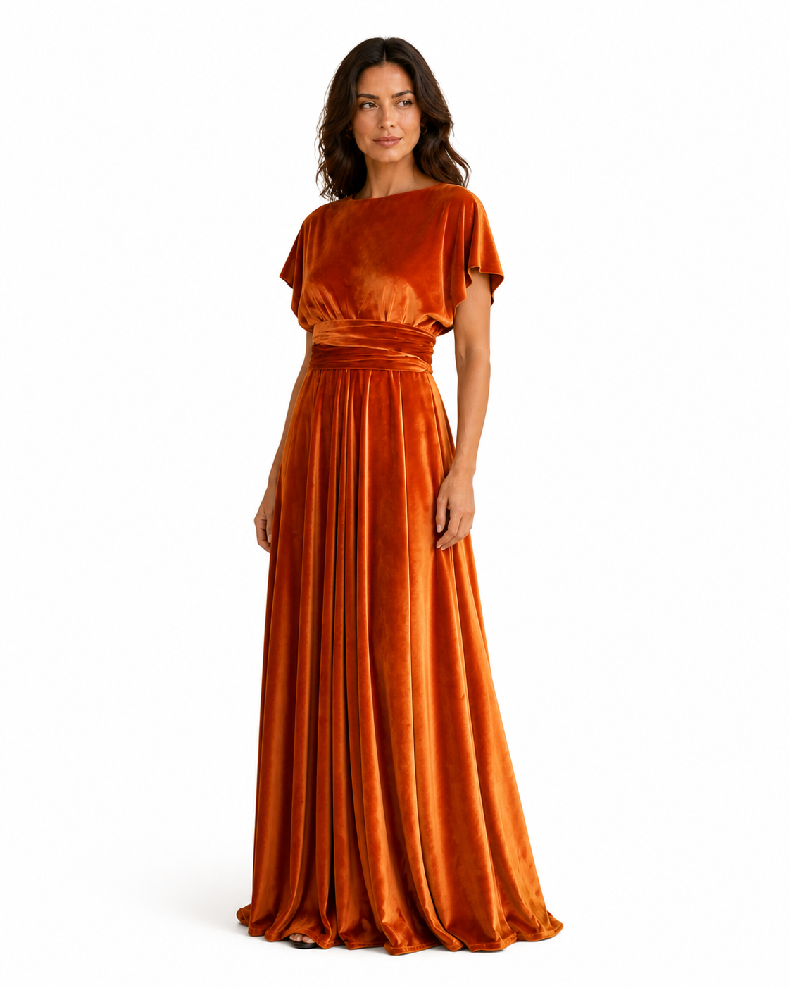 Aurora · Vestido Maxi Convertible de Terciopelo