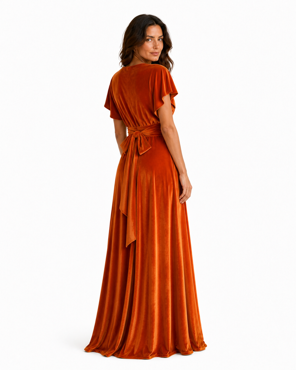 Aurora · Vestido Maxi Convertible de Terciopelo