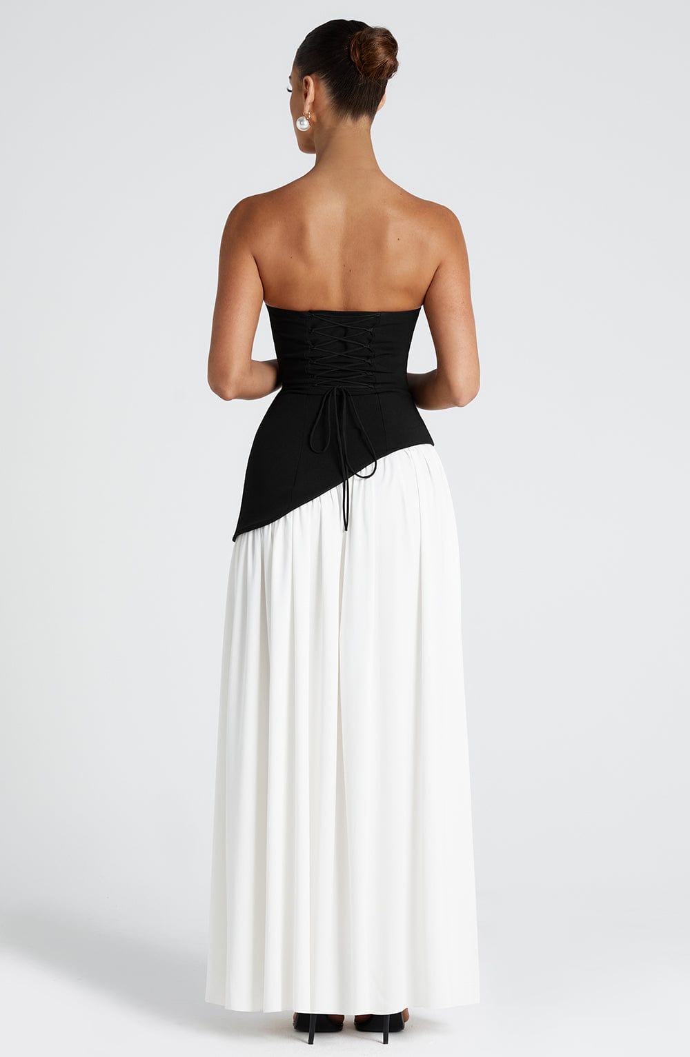 Alessia • Vestido Maxi Escote Strapless con Abertura