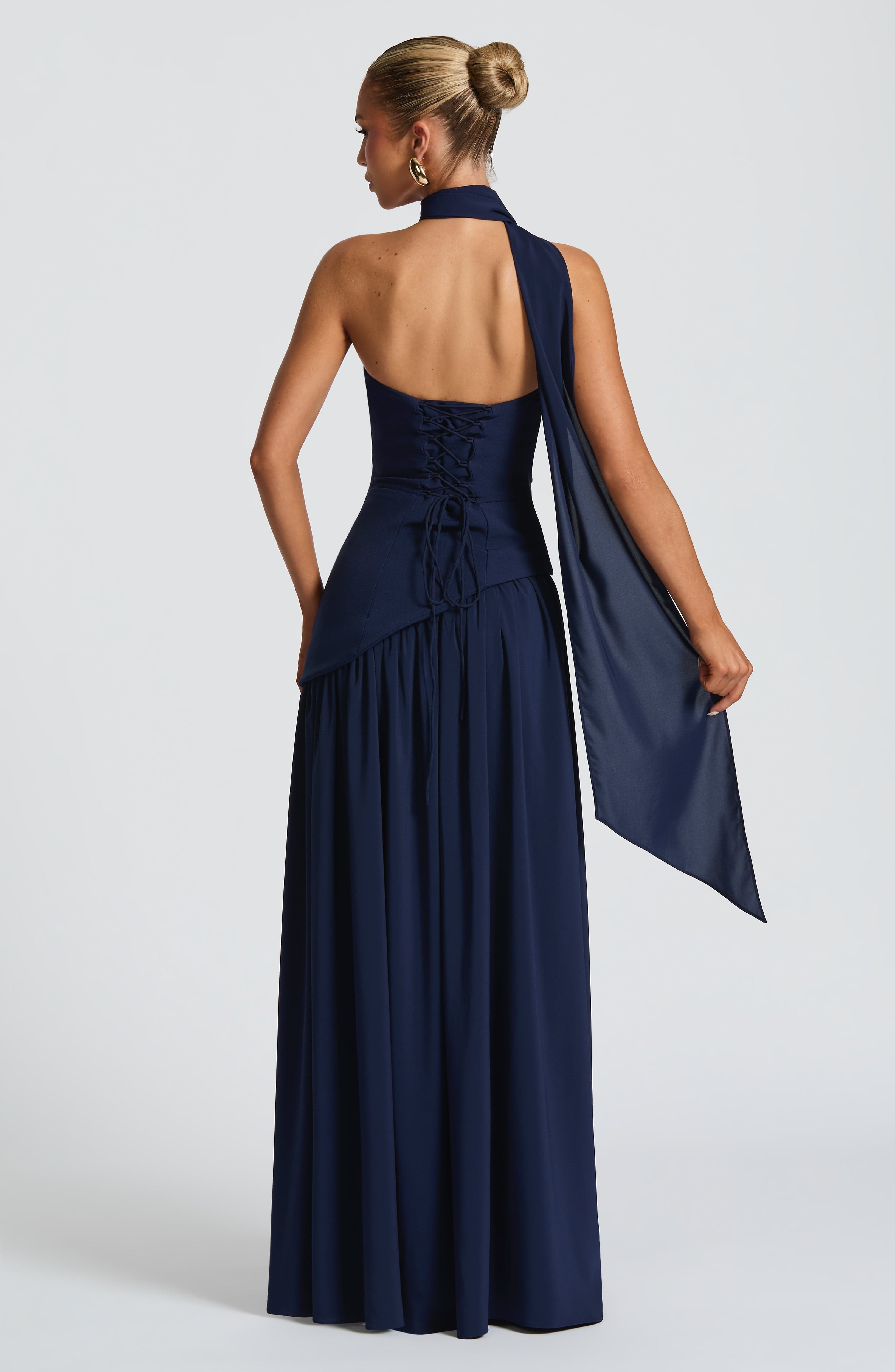 Alessia • Vestido Maxi Escote Strapless con Abertura