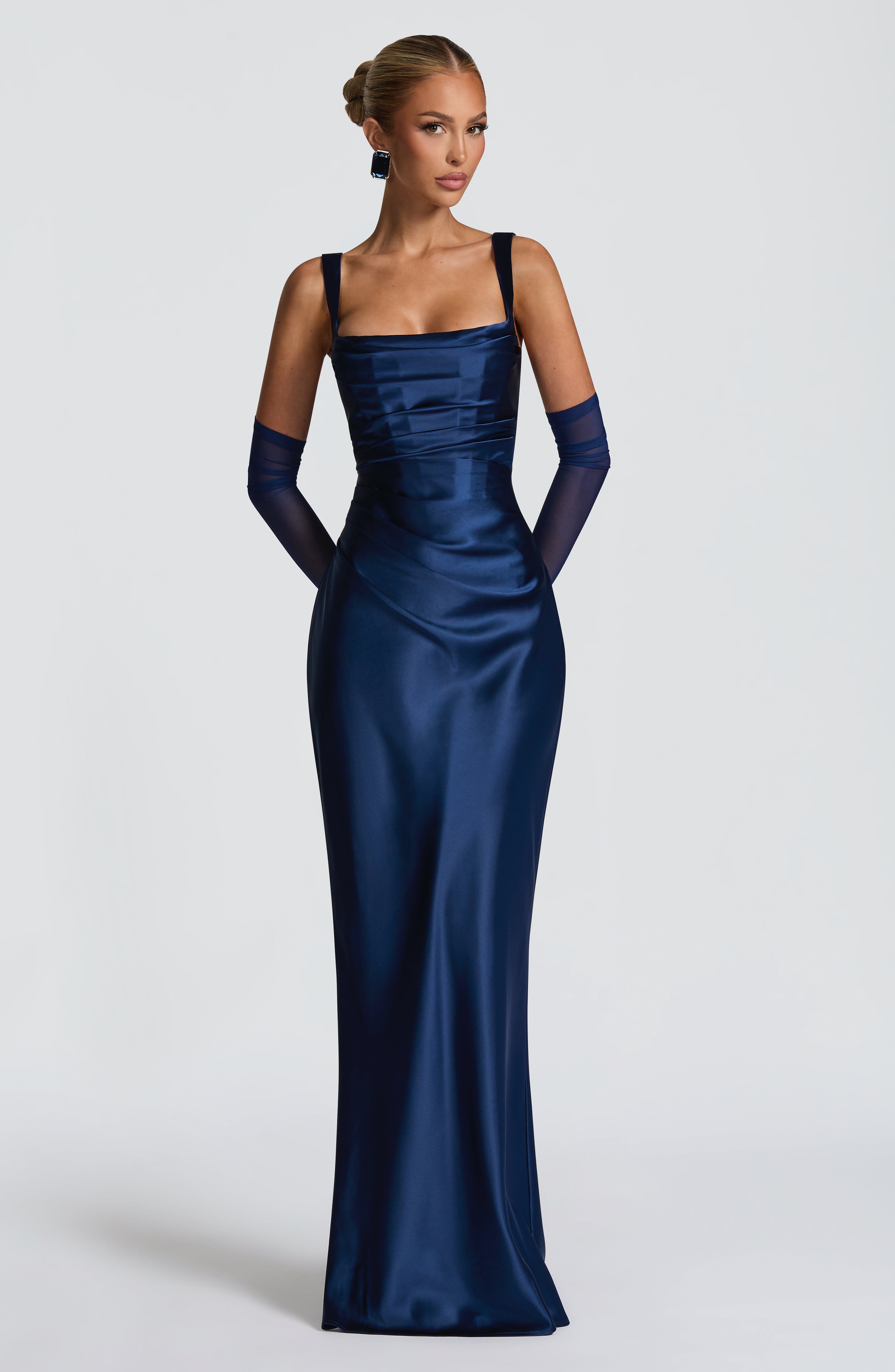 Calanthe • Vestido Satinado Maxi