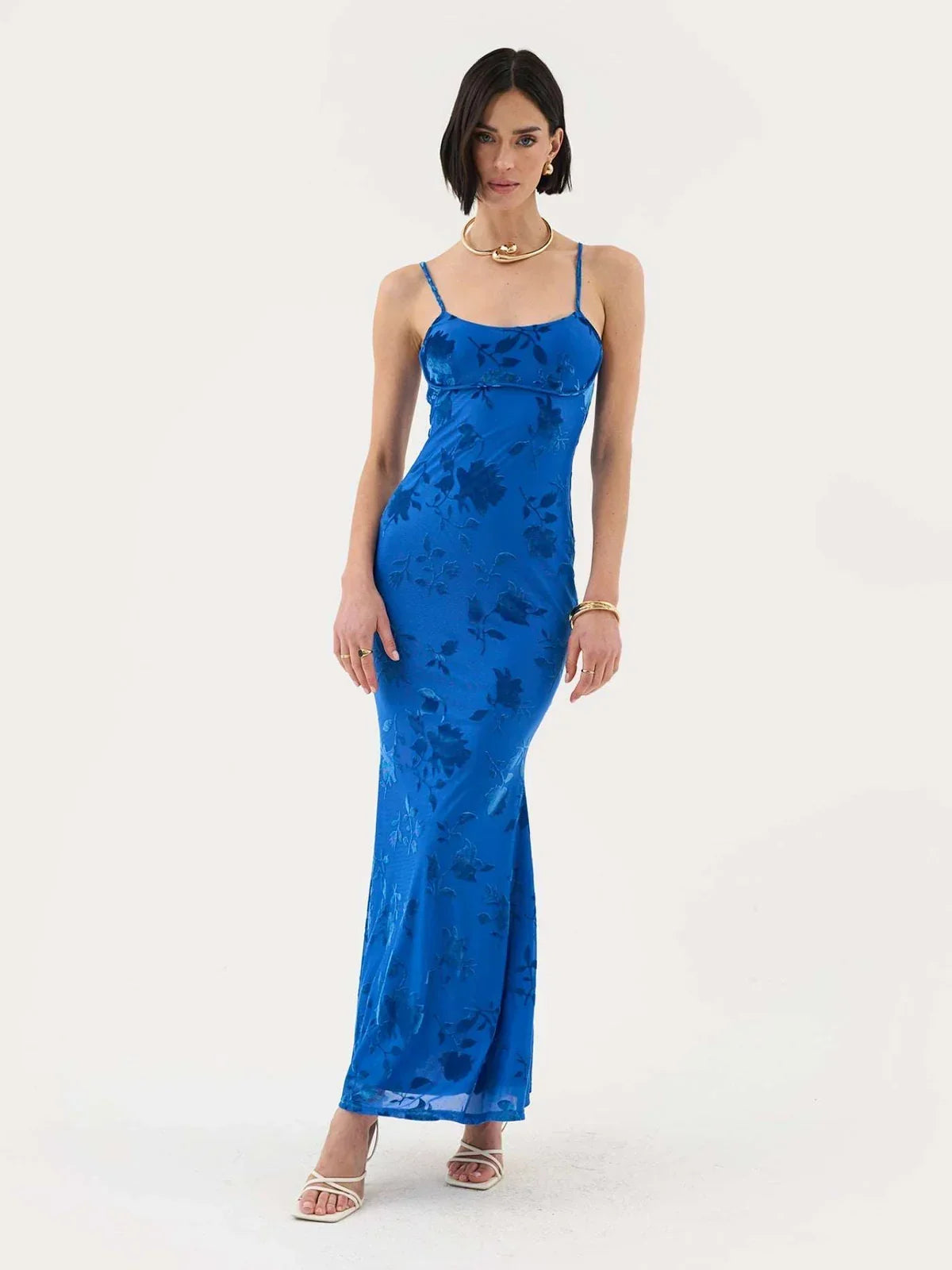 Dolores • Vestido Maxi Floral Con Tirantes