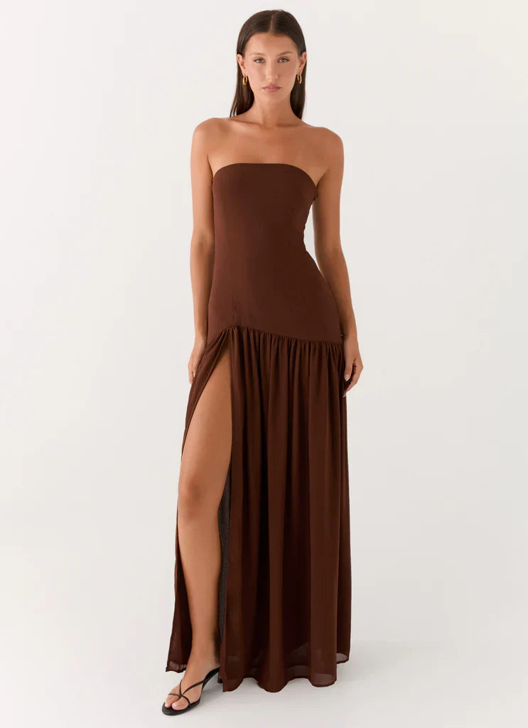 Penélope • Vestido Maxi Sin Tirantes