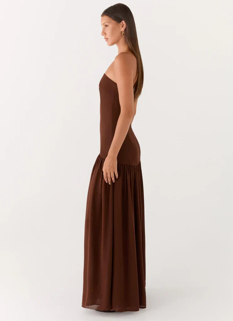 Penélope • Vestido Maxi Sin Tirantes