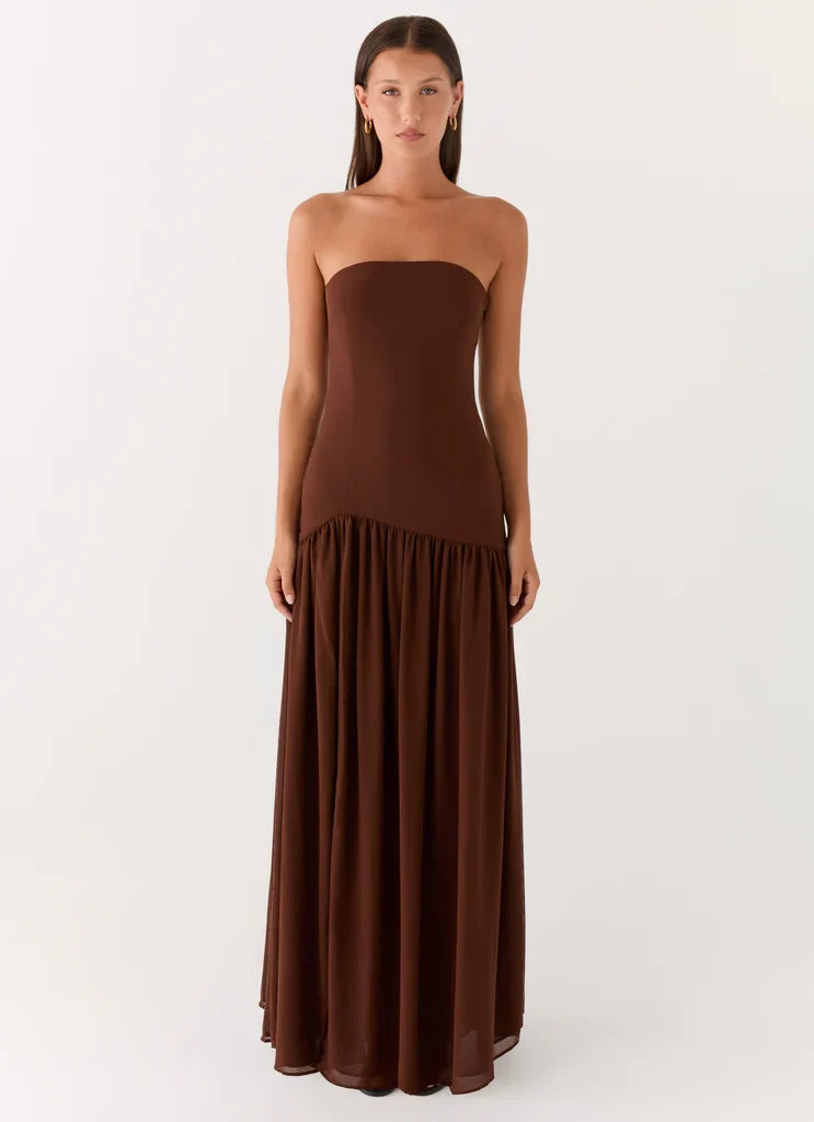 Penélope • Vestido Maxi Sin Tirantes